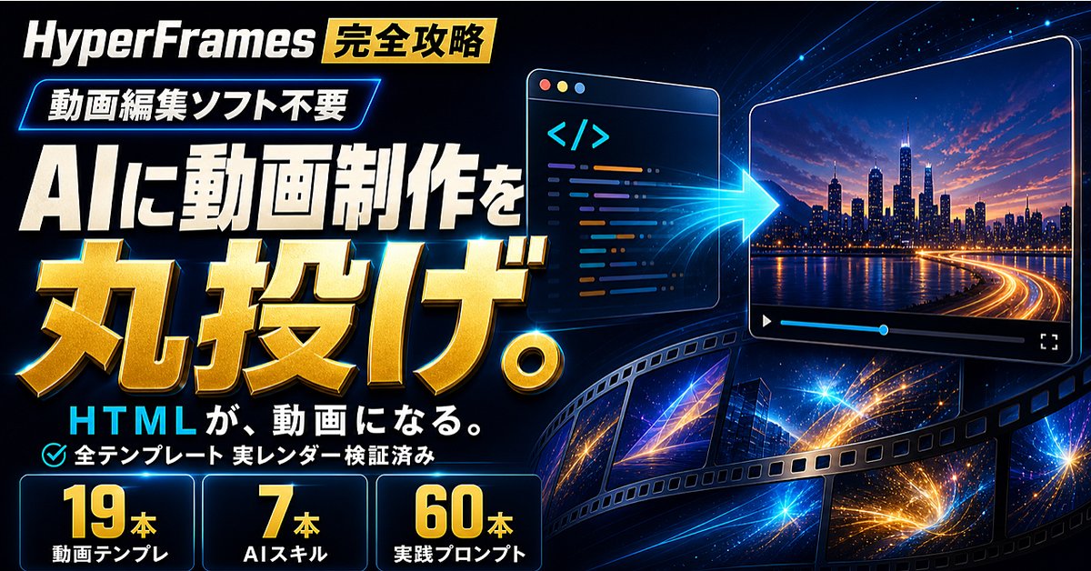 HTMLが、動画になる。AIに「リッチな動画」を作らせる教科書（Brainの販売ページ）