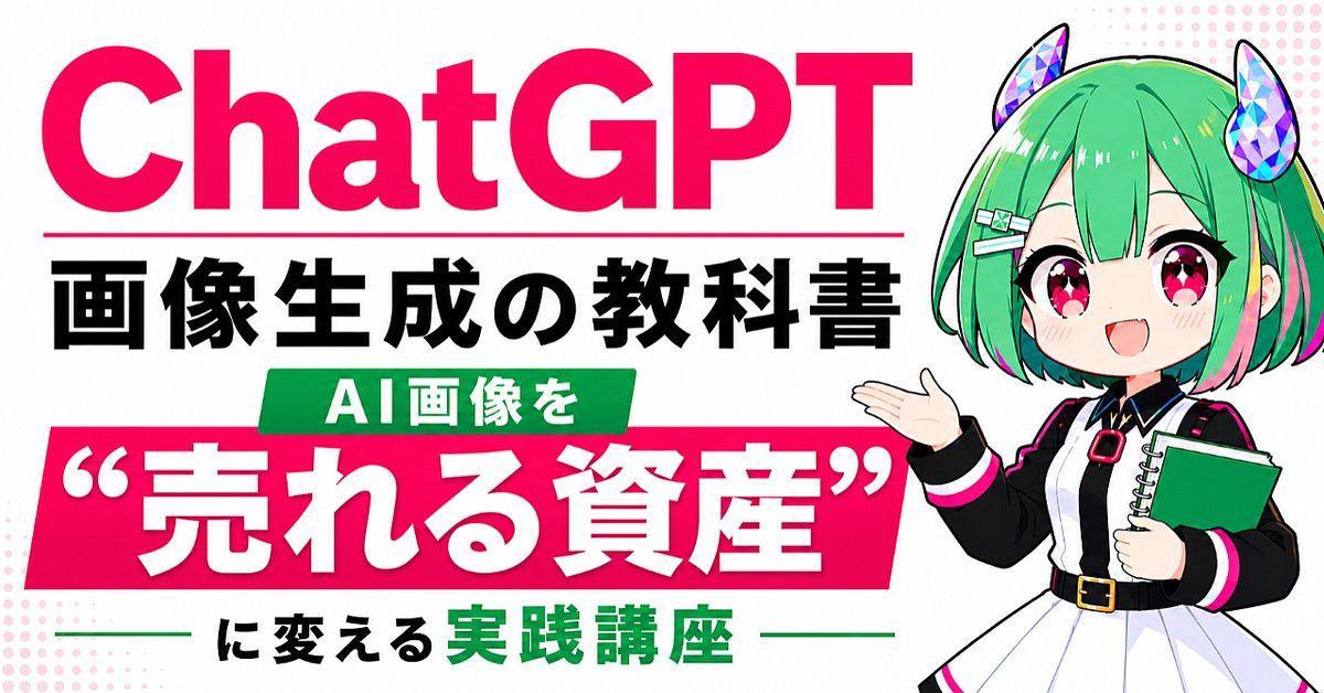 【1500部突破】ChatGPT画像生成の教科書｜AI画像を"売れる資産"に変える実践講座（Brainの販売ページ）