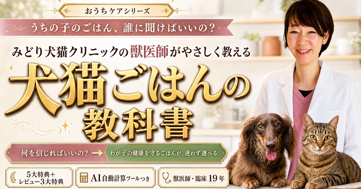 「うちの子のごはん、誰に聞けばいいの？」 わが子の健康を守るごはんの土台がつくれる【犬猫ごはんの教科書】
（Brainの販売ページ）